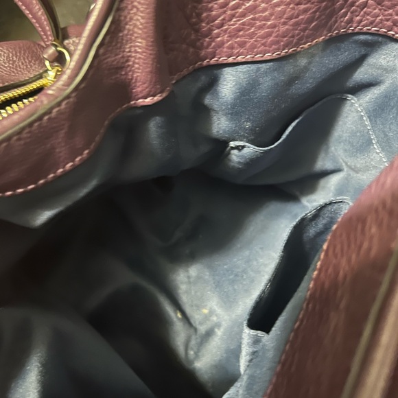 Vintage Coach Madison Phoebe Plum Pebbled Leather Shoulder Bag - Picture 6 of 13